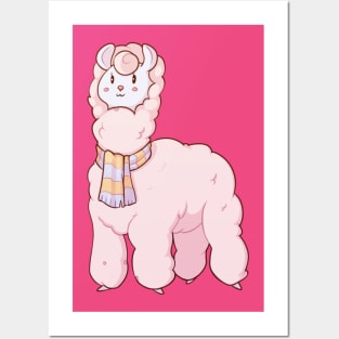 Pink Llama Posters and Art